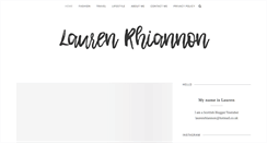 Desktop Screenshot of laurenrhiannon.com