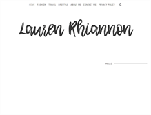 Tablet Screenshot of laurenrhiannon.com